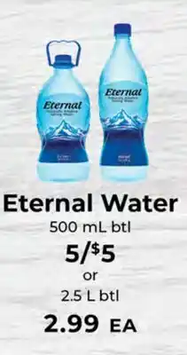 Sunset Foods Eternal Water offer