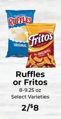 Sunset Foods Ruffles or Fritos offer