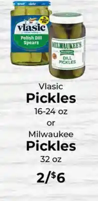 Sunset Foods Vlasic Pickles or Milwaukee's Pickles offer