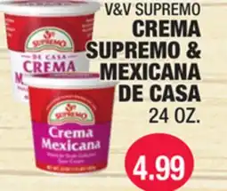 Carnicerias Jimenez V&V SUPREMO CREMA SUPREMO & MEXICANA DE CASA offer