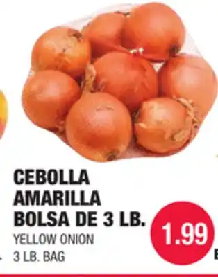 Carnicerias Jimenez CEBOLLA AMARILLA BOLSA DE 3 LB offer
