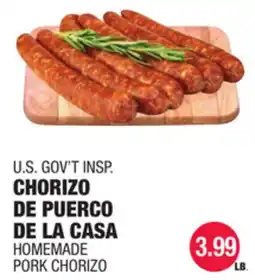 Carnicerias Jimenez U.S. GOV'T INSP. CHORIZO DE PUERCO DE LA CASA offer