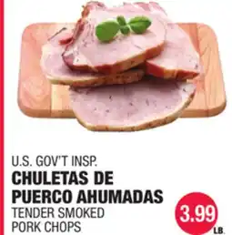 Carnicerias Jimenez U.S. GOV'T INSPI TENDER SMOKED PORK CHOPS offer
