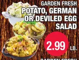 Carnicerias Jimenez GARDEN FRESH POTATO, GERMAN OR DEVILED EGG SALAD offer