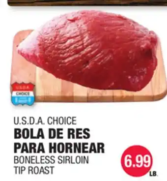 Carnicerias Jimenez U.S.D.A CHOICE BOLA DE RES PARA HORNEAR offer