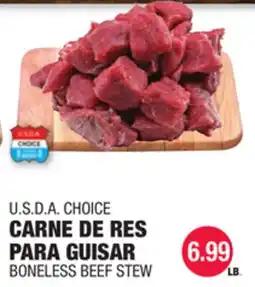 Carnicerias Jimenez U.S.D.A CHOICE CARNE DE RES PARA GUISTAR offer