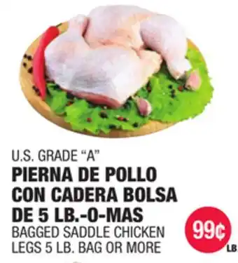 Carnicerias Jimenez U.S. GRADE A PIerna de Pollo con Cadera Bolsa de 5 LB.-O-MAS offer