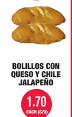 Carnicerias Jimenez BOLILLOS CON QUESO Y CHILE JALAPEÑO offer