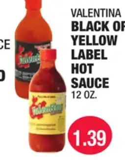 Carnicerias Jimenez VALENTINA BLACK OR YELLOW LABEL HOT SAUCE offer
