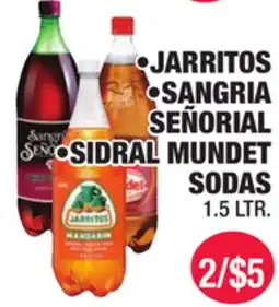 Carnicerias Jimenez JARritos • SANGRIA SEÑORIAL • SIDRAL MUNDet SODAS offer
