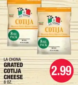 Carnicerias Jimenez LA CHONA GRATED COTIJA CHEESE offer