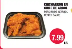 Carnicerias Jimenez CHICHARRON EN CHILE DE ARBOL offer