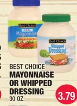Carnicerias Jimenez BEST CHOICE MAYONNAISE OR WHIPPED DRESSING offer
