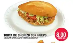 Carnicerias Jimenez TORTA DE CHORIZO CON HUEVO offer