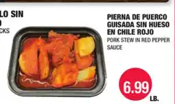Carnicerias Jimenez PIERNA DE PUERCO GUISADA SIN HUESO EN CHILE ROJO offer