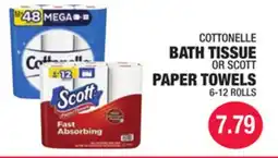 Carnicerias Jimenez COTTONELLE BATH TISSUE OR SCOTT PAPER TOWELS offer
