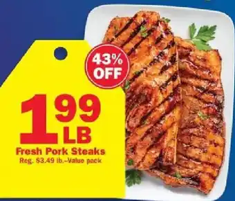 Schnucks Fresh Pork Steaks offer
