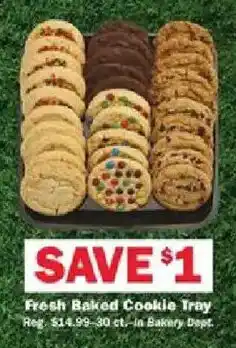 Schnucks Fresh Baked Cookie Tray offer