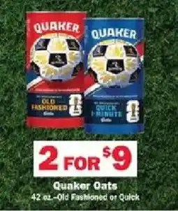 Schnucks Quaker Oats offer