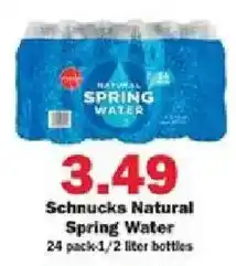 Schnucks Schnucks Natural Spring Water offer
