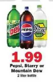 Schnucks Pepsi, Starry or Mountain Dew offer