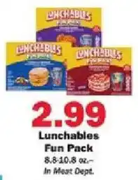 Schnucks Lunchables Fun Pack offer