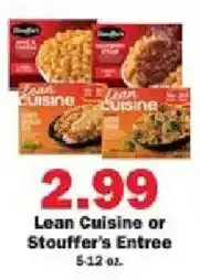 Schnucks Lean Cuisine or Stouffer's Entree offer