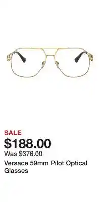 Nordstrom Versace 59mm Pilot Optical Glasses offer