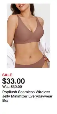 Nordstrom Popilush Seamless Wireless Jelly Minimizer Everydaywear Bra offer