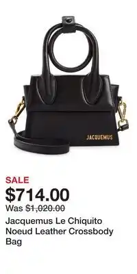 Nordstrom Jacquemus Le Chiquito Noeud Leather Crossbody Bag offer