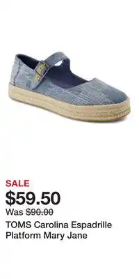 Nordstrom TOMS Carolina Espadrille Platform Mary Jane offer