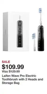 Nordstrom Laifen Wave Pro Electric Toothbrush with 2 Heads and Storage Bag offer