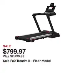Dick's Sporting Goods Sole F80 Treadmill – Floor Model offer
