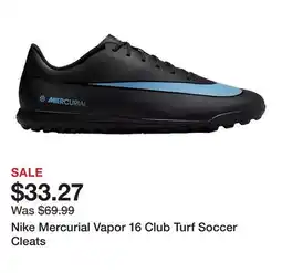 Dick's Sporting Goods Nike Mercurial Vapor 16 Club Turf Soccer Cleats offer