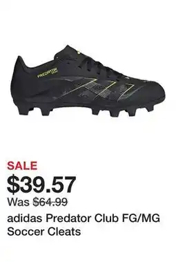 Dick's Sporting Goods adidas Predator Club FG/MG Soccer Cleats offer