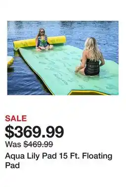 Dick's Sporting Goods Aqua Lily Pad 15 Ft. Floating Pad offer
