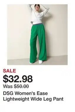 Dick's Sporting Goods DSG Women's Ease Lightweight Wide Leg Pant offer