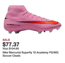 Dick's Sporting Goods Nike Mercurial Superfly 10 Academy FG/MG Soccer Cleats offer