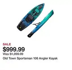 Dick's Sporting Goods Old Town Sportsman 106 Angler Kayak offer
