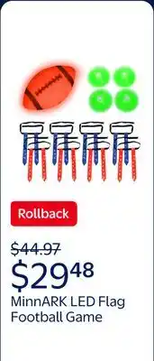 Walmart LED Flag Football, Light-Up Outdoor Sports Game, for All Ages, by MinnARK offer