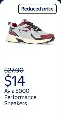 Walmart Avia Women's 5000 Performance Sneakers, Wide Width Available offer