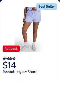Walmart Reebok Women's and Women's Plus Legacy Short offer