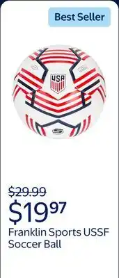 Walmart Franklin Sports Official US Soccer Federation (USSF) Soccer Ball - Size 5 - White offer