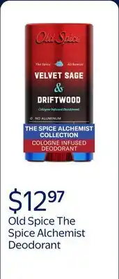 Walmart Old Spice Deodorant for Men, The Spice Alchemist Collection, Velvet Sage and Driftwood offer