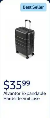Walmart Alvantor 20-28 inch Luggage, Expandable Hardside Suitcase with Spinner Wheels, Blue,Black offer