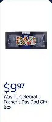 Walmart Dad Gift Box, Blue, 17, Father's Day by Way To Celebrate offer