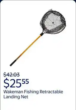 Walmart Wakeman Fishing Retractable Rubber Landing Net, 35 In. Handle offer