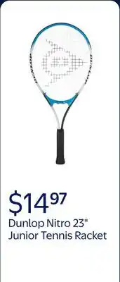 Walmart Dunlop Nitro 23 Junior Tennis Racket offer
