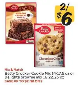 Winn Dixie Betty Crocker Cookie Mix or Delights Brownie Mix offer
