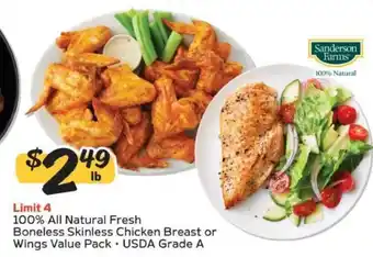 Winn Dixie Sanderson Farms Chicken offer
